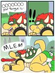  all_the_way_through anal blep blush bowser butt comic eyes_closed green_yoshi humor long_tongue male male/male mario_bros nintendo oral rimming scales sex shell spikes tongue tongue_out video_games wide_eyed 