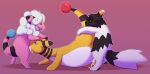  2019 ampharos blue_tongue bodily_fluids cum cum_in_mouth cum_in_pussy cum_inside fellatio female feral flaaffy fur genital_fluids group group_sex hi_res leg_glider_position male male/female mammal nintendo oral oral_penetration penetration penile pink_background pok&eacute;mon pok&eacute;mon_(species) pokemania pokie_(pokemania) raised_leg sex simple_background spitroast sweat threesome tongue vaginal vaginal_penetration video_games white_fur zigzagoon 