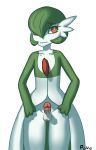  2016 abject balls embarrassed erection gardevoir male nintendo penis pok&eacute;mon pok&eacute;mon_(species) red_eyes solo video_games 