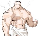 2019 abs anthro biceps digital_media_(artwork) felid fur hi_res kemono male mammal muscular muscular_male nipples pantherine pecs syukapong tiger 