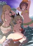  3girls ;) anchovy_(girls_und_panzer) armpits arms_behind_head ass ass_visible_through_thighs barefoot bikini bikini_pull bikini_shorts bikini_skirt black_hair black_ribbon blonde_hair blush braid breasts brown_eyes carpaccio_(girls_und_panzer) closed_mouth clothes_pull commentary_request covering_breasts covering_privates day drill_hair dutch_angle from_behind girls_und_panzer green_bikini green_eyes green_hair grin groin hair_ribbon hand_on_head inflatable_torpedo inflatable_toy inu_(aerodog) large_breasts leaning_forward long_hair looking_at_viewer looking_back medium_breasts mismatched_bikini mooning multiple_girls navel one_eye_closed open_bikini open_clothes outdoors pepperoni_(girls_und_panzer) red_bikini red_eyes ribbon short_hair shorts side_braid sitting smile standing straddling swimming swimsuit twin_drills twintails untied_bikini wading wardrobe_malfunction water wavy_hair wet white_bikini yellow_bikini 