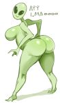  0lightsource alien breasts butt female hi_res humanoid humor not_furry roswell_grey solo 
