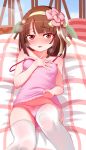  bakemonogatari lingerie note2000 pantsu sengoku_nadeko shirt_lift thighhighs 