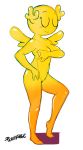  antlers arm_over_breasts barefoot breasts cartoon_network curvaceous eyes_closed fairy female hi_res horn invalid_tag penny_fitzgerald pervysage_(artist) pose smile solo the_amazing_world_of_gumball wings 