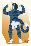  anthro azrealm1 butt felid kieran_alritch male mammal nude pantherine pinup pose solo tiger 