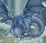  absurd_res big_breasts blue-eyes_white_dragon breasts dragon dryadex female hi_res huge_breasts konami tongue tongue_out yu-gi-oh 