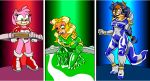 10eleven amy_rose bodysuit carmelita_fox clothing crash_bandicoot_(series) g_gundam hi_res naughty_dog rubber skinsuit sly_cooper_(series) sonic_(series) sony_corporation sony_interactive_entertainment sucker_punch_productions tawna_bandicoot tight_clothing video_games 