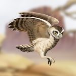  1:1 2019 aonikaart avian beak bird claws digital_media_(artwork) feathered_wings feathers feral owl solo wings yellow_eyes 