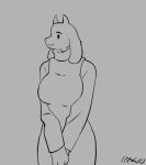  2019 animated bebebebebe bedroom_eyes big_breasts blush boss_monster bovid breasts caprine clothed clothing clothing_lift female front_view fur half-closed_eyes horn looking_at_viewer mammal mature_female nipples nude seductive simple_background smile solo standing toriel undertale video_games white_background 