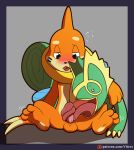  blush bodily_fluids buizel digital_media_(artwork) duo erection fellatio hi_res kecleon male male/male nintendo open_mouth oral penile penis pok&eacute;mon pok&eacute;mon_(species) sex simple_background tongue video_games vitrex 