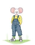  absurd_res blush clothed clothing digital_media_(artwork) hi_res male mammal mouse murid murine punstar rodent simple_background slightly_chubby smile solo 