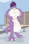  anthro big_breasts bodily_fluids breasts briefs bulge clothing fish gynomorph hi_res huge_breasts hyper hyper_bulge inside intersex marine muscular muscular_gynomorph muscular_intersex shark smile solo standing strikeanywhere sweat tight_clothing underwear 