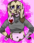  2019 anthro birthmark christy clothed clothing female fully_clothed hands_on_hips headless_hound_art lagomorph looking_at_viewer mammal piercing safe smile solo standing 