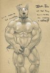  abs animal_genitalia animal_penis anthro balls biceps big_muscles bodily_fluids bull_terrier canid canine canine_penis canis collar cum domestic_dog erection eyebrows genital_fluids hunting_dog invalid_tag julius knot male mammal masturbation muscular muscular_male obliques penis precum snout solo terrier triceps tush vein 
