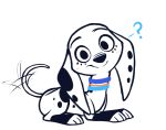  101_dalmatian_street 101_dalmatians 2019 ? blush canid canine canis dalmatian disney dolly_(101_dalmatians) domestic_dog female feral higgly_town_hero mammal smile solo suggestive 