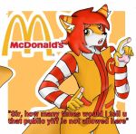  black_nose canid canine canis danielsilverwolf fur girly hair mammal mcdonald&#039;s red_hair wolf yellow_eyes yellow_fur 