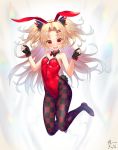  akatsuki_yuni animal_ears bettle_(b_s_a_n) bunny_ears bunny_girl cleavage pantyhose tail unichannel 