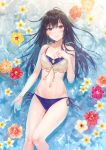  bikini breast_hold cleavage fukahire_sanba swimsuits wet 