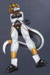  2019 amazon anthro belly big_breasts breasts colored digital_media_(artwork) dragon female hi_res horn jewelry looking_at_viewer mammal muscular simple_background smile solo thick_thighs wide_hips woolrool ypera 
