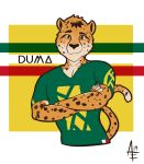  aereous cheetah felid feline hi_res male mammal mexican_flag portrait 