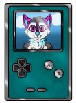  8-bit canid canine canis female game_boy game_boy_color game_boy_family hi_res littlemissburton mammal nintendo pixel video_games wolf yozora 