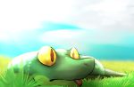  day detailed_background grass hi_res outside reptile scalie snake thekinkybear tongue tongue_out 