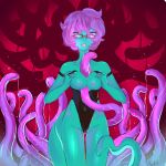  1:1 absurd_res animal_humanoid breasts clothed clothing eyewear female glasses grope hi_res humanoid looking_at_viewer masturbation monster_girl_(genre) one-piece_swimsuit sex slime solo swimwear tentacle_pit tentacles titfuck topless vaginal 