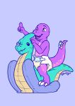  absurd_res diaper dinosaur dracky gesture hi_res inflatable pointing pool_toy reptile rocking scalie smile zoran 