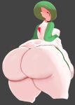  anthro big_butt breasts butt clothed clothing gardevoir hi_res huge_butt imago_ic nintendo pok&eacute;mon pok&eacute;mon_(species) simple_background solo thick_thighs video_games wide_hips 