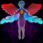  1:1 deity fay_(character) human_body long_neck low_res multiverse red_diamon whit_eyes wings 