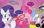  2019 blue_eyes blush breasts convenient_censorship discord_(mlp) draconequus english_text equid equine eyewear female friendship_is_magic frist44 glasses group hi_res horn horse inside male mammal mirror my_little_pony open_mouth pinkie_pie_(mlp) pony pubes rarity_(mlp) red_eyes smile speech_bubble straw text unicorn upside_down 