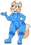  2019 acstlu alpha_channel anthro black_nose bodysuit breasts canid canine clothed clothing crossgender female fox fox_mccloud green_eyes hi_res mammal nintendo open_mouth simple_background skinsuit solo star_fox tight_clothing transparent_background video_games 