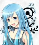  :d baniko_(37003700) blue_eyes blue_hair bluebell dress katekyo_hitman_reborn! long_hair open_mouth smile solo very_long_hair 