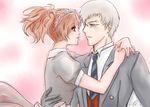  1girl butler couple female_protagonist_(persona_3) glasses hetero maid persona persona_3 persona_3_portable sanada_akihiko 