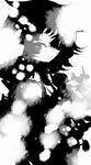  abstract bad_id bad_pixiv_id f7(eiki) greyscale houjuu_nue monochrome solo touhou 