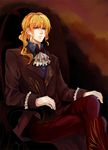  bad_id bad_pixiv_id beatrice blonde_hair bow cravat genderswap genderswap_(ftm) gloves long_hair male_focus ponytail solo still_(just) umineko_no_naku_koro_ni 