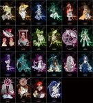  6+boys 6+girls absurdres baby balance_scale barefoot beard blonde_hair bra braid cape cleft_chin closed_mouth coffin curly_hair death_(tarot) dog facial_hair fingerless_gloves flame-tipped_tail gloves green_hair grey_hair grey_hat hat head-mounted_display highres holding holding_knife holding_lantern holding_scythe holding_staff horns horse judgement_(tarot) justice_(tarot) knife lantern long_beard long_hair magic_circle mask mira_(muuqu) multiple_boys multiple_girls nail_polish nude old old_man one_eye_closed original pants pink_hair ponytail purple_hair red_hair red_hat ribs scythe staff strength_(tarot) tarot temperance_(tarot) the_chariot_(tarot) the_devil_(tarot) the_emperor_(tarot) the_empress_(tarot) the_fool_(tarot) the_hanged_man_(tarot) the_hermit_(tarot) the_hierophant_(tarot) the_high_priestess_(tarot) the_lovers_(tarot) the_magician_(tarot) the_moon_(tarot) the_star_(tarot) the_sun_(tarot) the_tower_(tarot) the_world_(tarot) toenail_polish toenails twintails underwear weighing_scale wheel_of_fortune_(tarot) white_bra white_footwear white_gloves white_pants wolf yellow_cape 