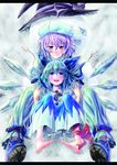  bad_id bad_pixiv_id blush cirno hat hug kabutoyama letty_whiterock multiple_girls snow snowman touhou witch_hat yukkuri_shiteitte_ne 