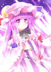  bad_id bad_pixiv_id hat long_hair patchouli_knowledge purple_eyes purple_hair ryuji_(ikeriu) smile solo touhou 