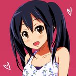  bad_id bad_pixiv_id black_hair brown_eyes face k-on! long_hair miomio nakano_azusa solo twintails 