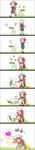  &gt;_&lt; 1girl :&gt; :3 :d =_= back bag blush blush_stickers bow brown_hair chikorita closed_eyes comic dekopin eighth_note flick flying_sweatdrops following gameplay_mechanics gen_2_pokemon giggling hat hat_bow hat_ribbon headwear_removed heart highres hopping hug kneehighs knees_together_feet_apart knees_up kotone_(pokemon) long_image looking_back lying motion_lines musical_note on_back open_mouth overalls pigeon-toed pokemon pokemon_(creature) pokemon_(game) pokemon_hgss poking red_bow red_footwear ribbon sakurai_(kage) satchel shoes shoulder_bag silent_comic sitting smile spoken_exclamation_mark spoken_face spoken_heart spoken_musical_note tall_image tears thighhighs tickling twintails walking white_background white_hat white_legwear xd 