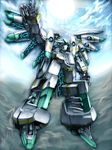  duraxyll mecha no_humans outstretched_arm solo super_robot_wars super_robot_wars_the_lord_of_elemental 
