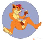  alex_kitsune bandicoot bodily_fluids crash_bandicoot crash_bandicoot_(series) cum cum_on_self feet genital_fluids hi_res looking_at_viewer male mammal marsupial masturbation naughty_dog nude one_eye_closed one_handed_masturbation penile penile_masturbation penis smile solo sony_corporation sony_interactive_entertainment video_games wink 