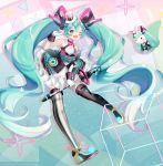  dress hatsune_miku ichigo_mayonnaise tattoo thighhighs vocaloid 