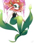  2014 alpha_channel blush butt crouching female flora_fauna florges flower hua113 nintendo open_mouth plant pok&eacute;mon pok&eacute;mon_(species) simple_background smile solo transparent_background video_games 