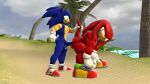  16:9 2019 3d_(artwork) absedgy anal anal_penetration anthro beach beach_sex digital_media_(artwork) fur half-closed_eyes hi_res knuckles_the_echidna male male/male mammal penetration penis power_bottom seaside sex sonic_(series) sonic_the_hedgehog video_games 