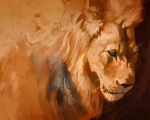  2019 5:4 digital_media_(artwork) digital_painting_(artwork) felid lion mammal pantherine solo tamberella whiskers 
