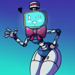  &lt;3 1:1 absurd_res blush female hi_res humanoid looking_at_viewer machine monita_(nintendoland) nintendo not_furry open_mouth robot screen_face smile solo tangdroid thick_thighs video_games wide_hips 