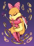  accessory blue_eyes boots clothing female footwear gloves hair_accessory hair_ribbon handwear jewelry koopaling magic_wand mario_bros necklace nintendo one_eye_closed orange_skin ribbons ring shell spikes unknown_artist video_games wendy_o._koopa wink 