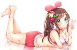  a.i._channel akowazaki bikini_top cleavage kizuna_ai 